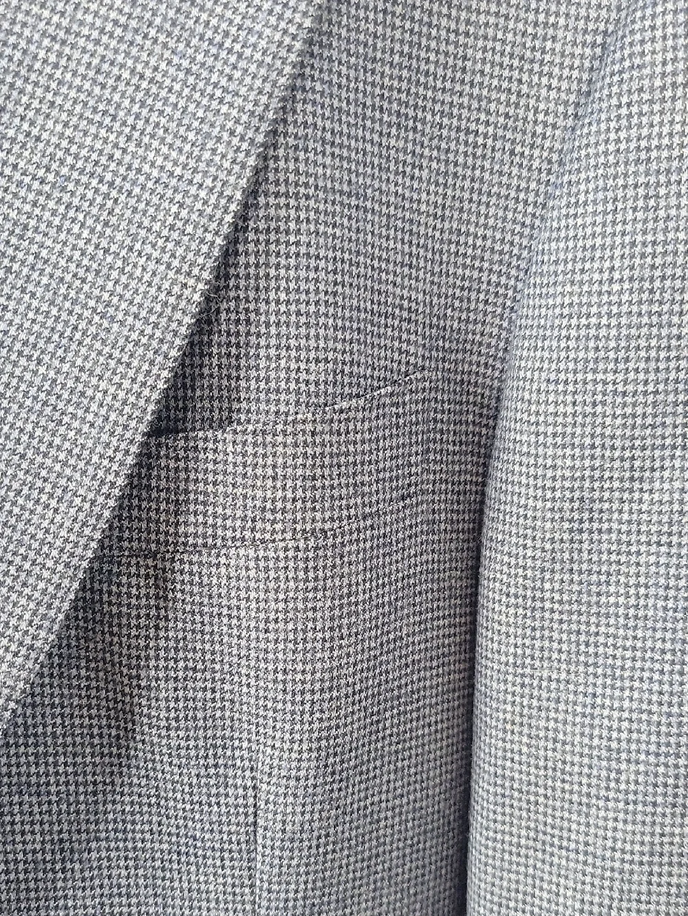 Vitale Barberis Canonico Black Lapel Blue Thermal Dinner Jacket 48R‎